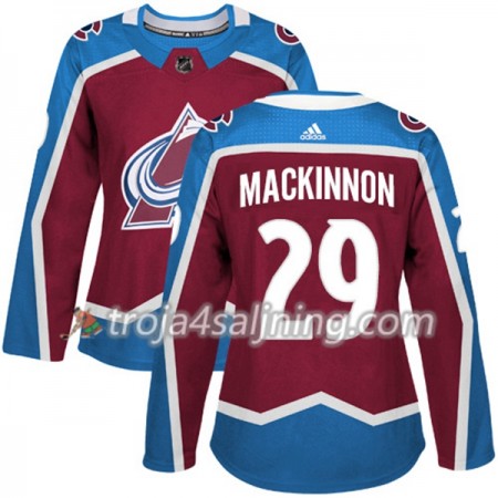 Colorado Avalanche tröja Nathan MacKinnon 29 Adidas 2017-2018 Burgundy Röd Authentic - Dame NHL Tröjor Colorado Avalanche tröja Nathan MacKinnon 29 Adidas 2017-2018 Burgundy Röd Authentic - Dame NHL Tröjor